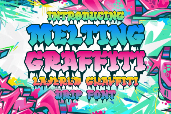 Melting Graffiti Font - Featured Image