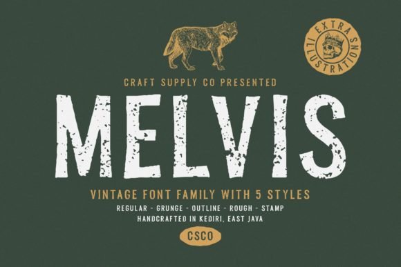 Melvis Family Font - Featured Image