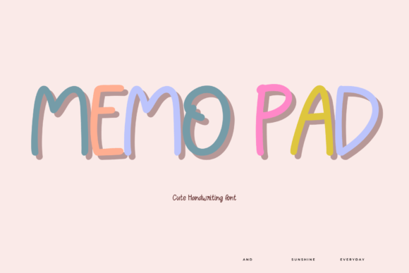 Memo Pad Font - Featured Image
