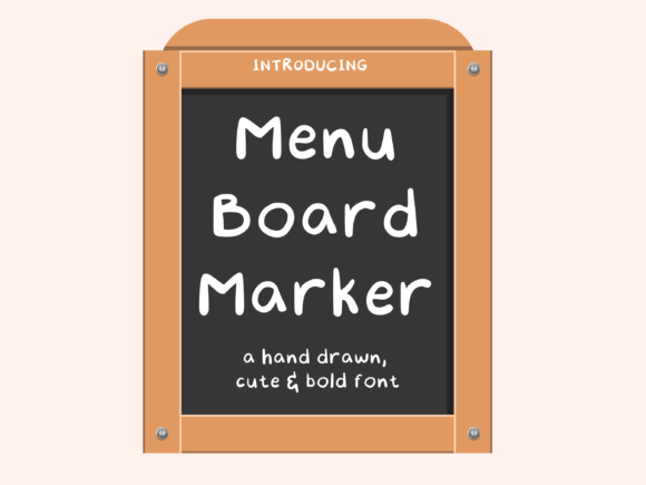 Menu Board Marker Font - Featured Image
