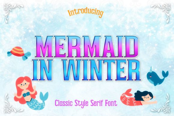 Mermaid in Winter Font - Featured Image