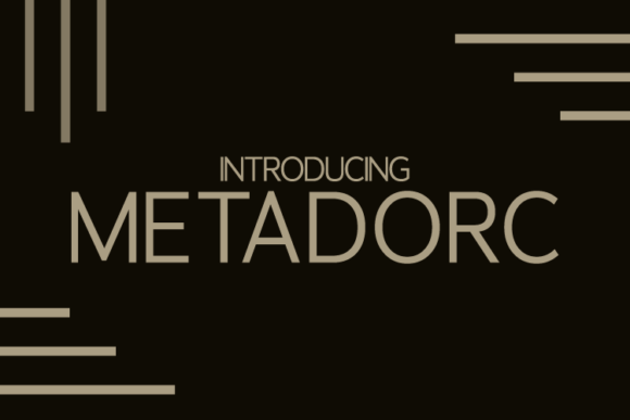 Metadorc Font - Featured Image