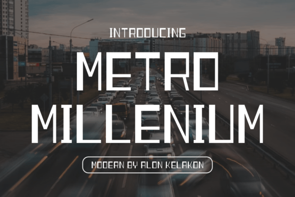 Metro Millenium Font - Featured Image