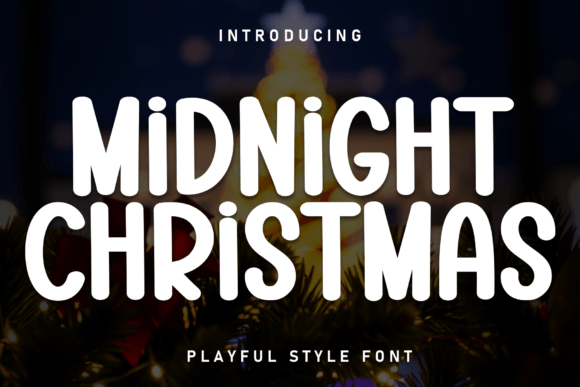 Midnight Christmas Font - Featured Image
