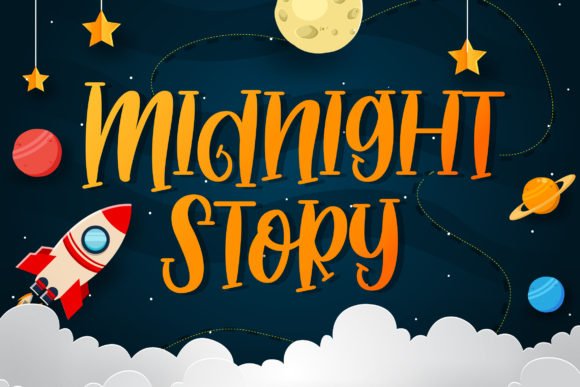 Midnight Story Font - Featured Image