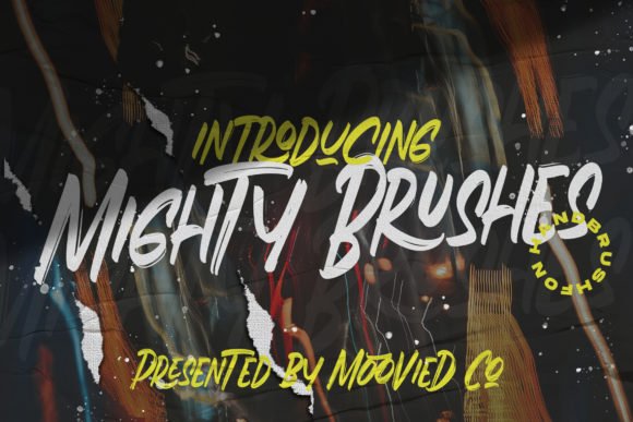Mighty Brushes Font - Featured Image