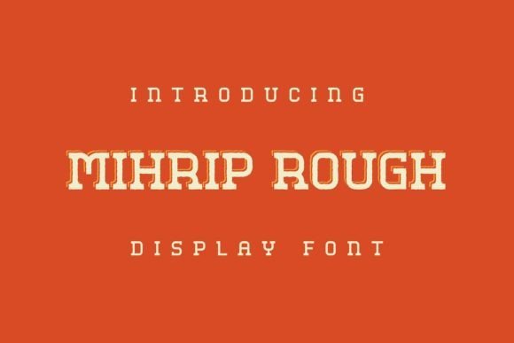 Mihrip Rough Font - Featured Image