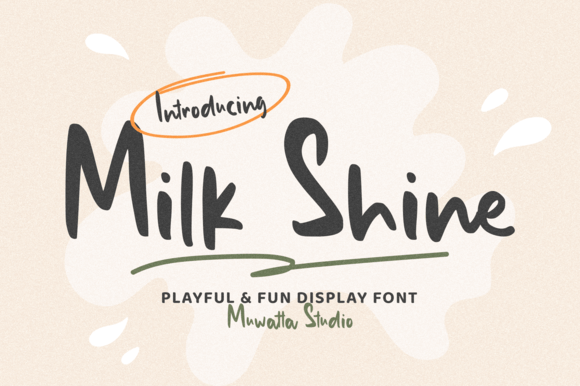 Milk Shine Font - Featured Image