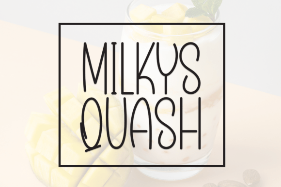 Milky Squash Font - Featured Image