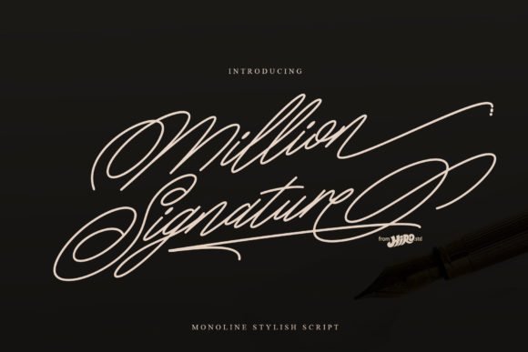 Million Signature Font - Featured Image
