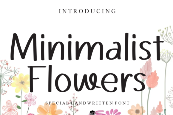 Minimalist Flowers Font - Featured Image