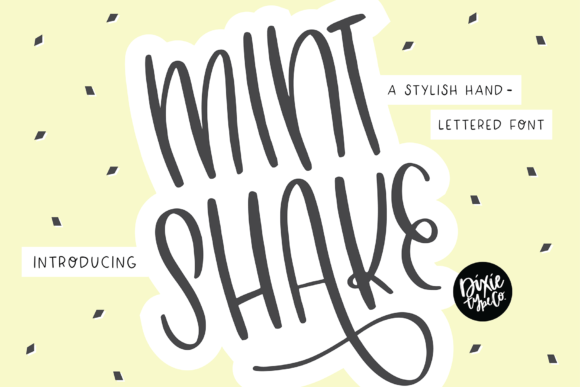 Mint Shake Font - Featured Image
