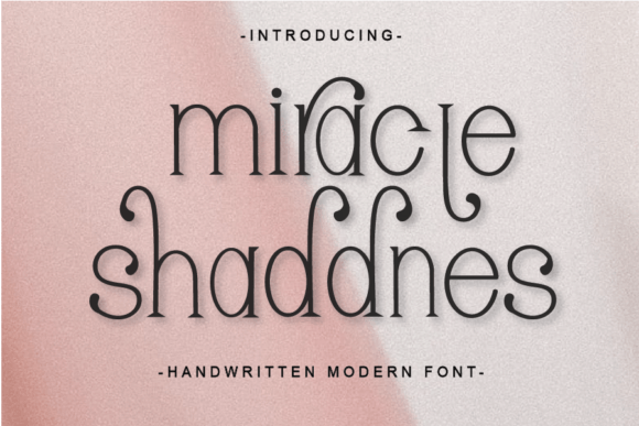 Miracle Shaddnes Font - Featured Image