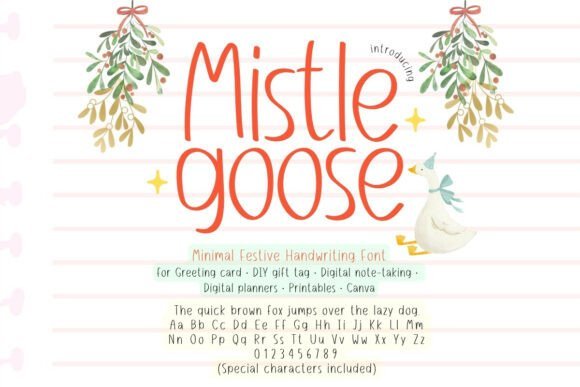 Mistle Goose Font - Featured Image