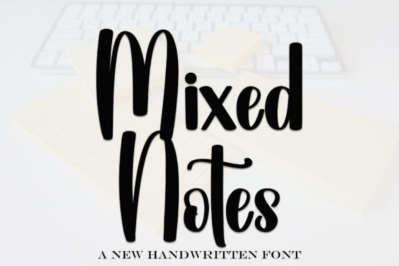 Mixed Notes Font - Featured Image