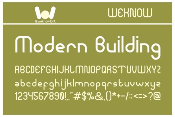 Modern Building Font - Featured Image