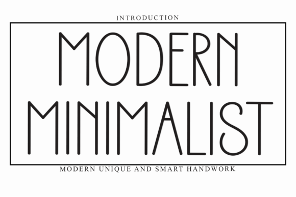 Modern Minimalist Font - Featured Image