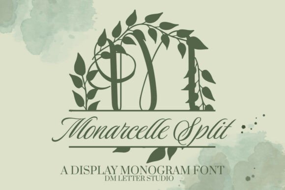 Monarcelle Split Monogram Font - Featured Image