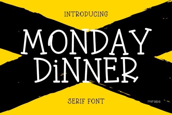 Monday Dinner Font - Featured Image