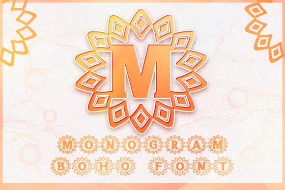Monogram Boho Tribal Font - Featured Image