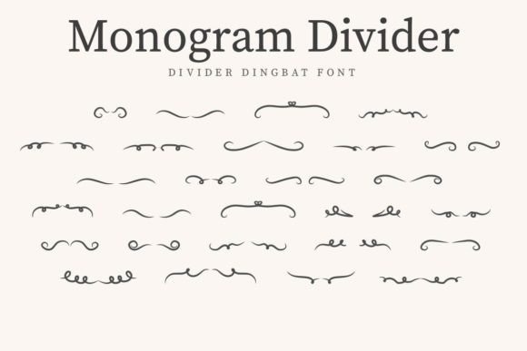 Monogram Divider Font - Featured Image