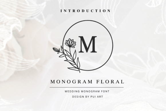Monogram Floral Font - Featured Image