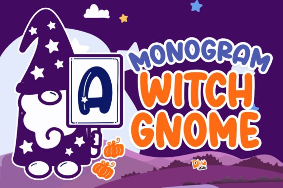 Monogram Witch Gnome Font - Featured Image