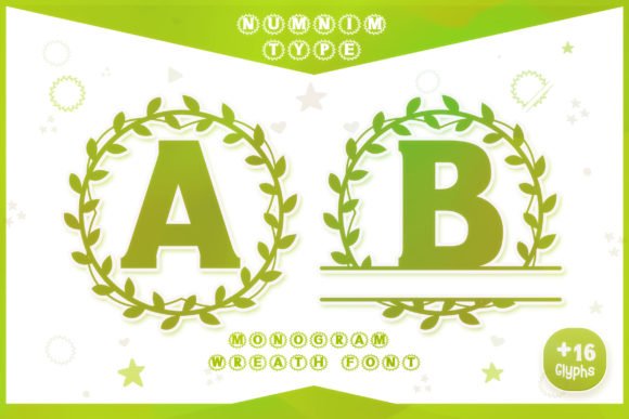 Monogram Wreath Font - Featured Image
