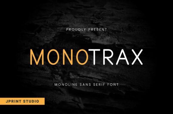 Monotrax Font - Featured Image