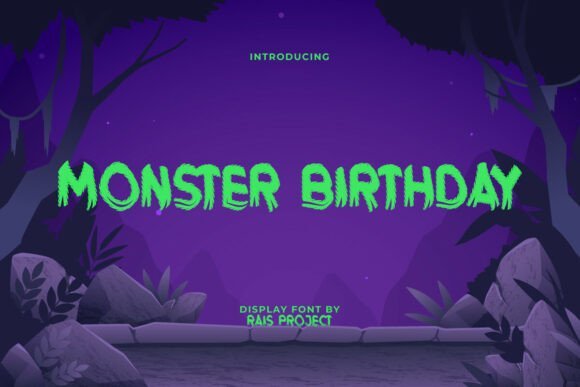 Monster Birthday Font - Featured Image