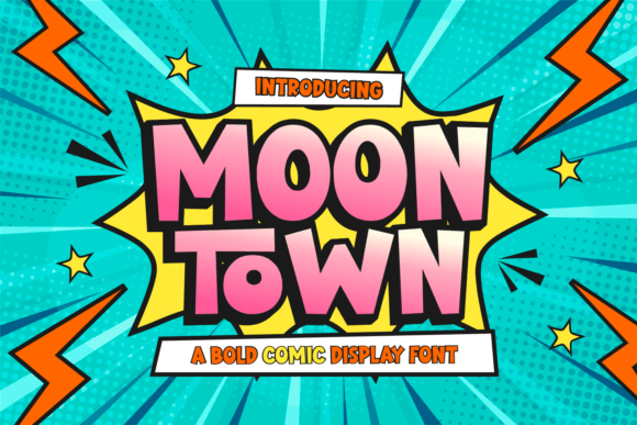 Moon Town Font - Featured Image