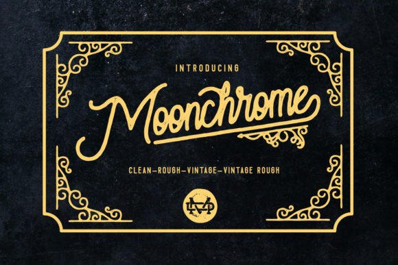 Moonchrome Font - Featured Image