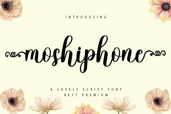Moshiphone Font - Featured Image