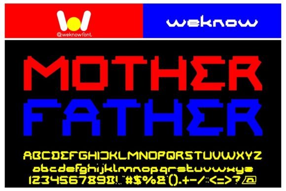 Mother Father Font - Featured Image