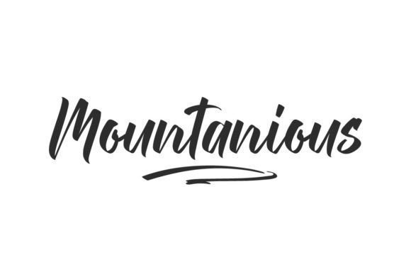 Mountanious Font - Featured Image