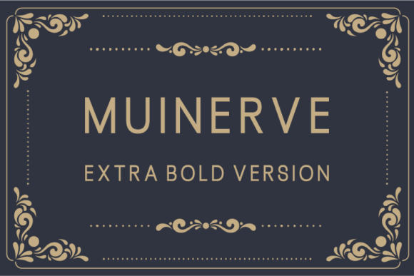 Muinerve Extra Bold Font - Featured Image