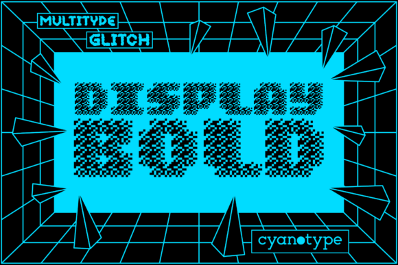 MultiType Glitch Display Bold Font - Featured Image