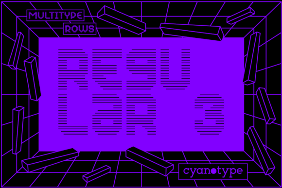 MultiType Rows Regular 3 Font - Featured Image