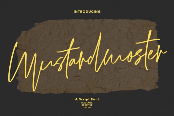 Mustardmoster Script Font - Featured Image