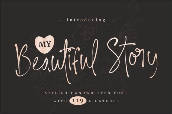 My Beautiful Story Font - Featured Image
