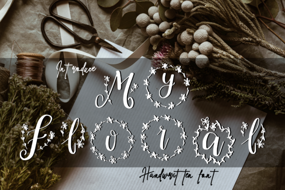 My Floral Font - Featured Image