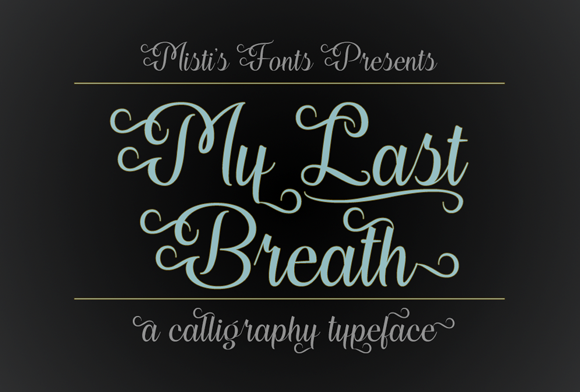 My Last Breath Font - Featured Image