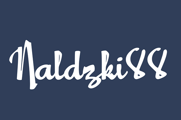 Naldzki88 Font - Featured Image