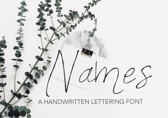 Names Font - Featured Image