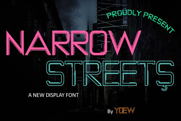 Narrow Streets Font - Featured Image
