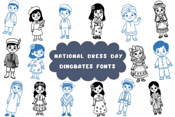 National Dress Day Font - Featured Image