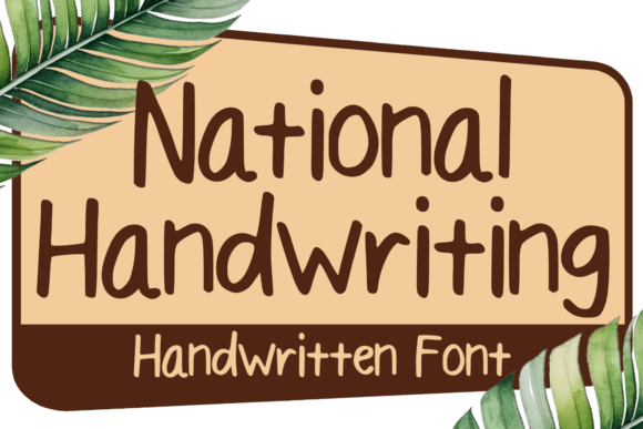 National Handwriting Font - Featured Image