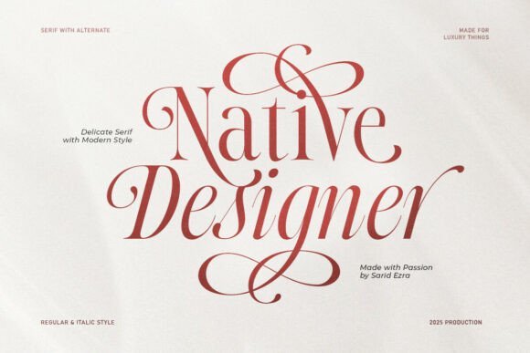 Native Designer Font - Featured Image