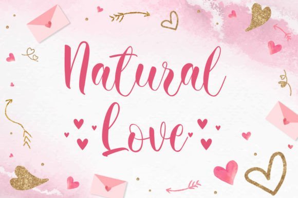 Natural Love Font - Featured Image