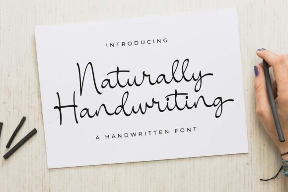 Naturally Handwriting Font - Featured Image